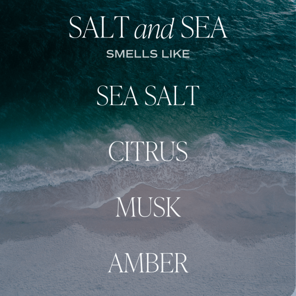 Salt and Sea Soy Candle - White Jar - 11 oz Hot on Sale - Image 2